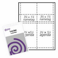 Classic Vertical Paper Agenda/ Name Badge Insert - 2 Color (3 5/8"x5 1/4")